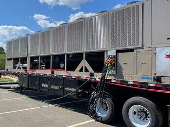 Commercial HVAC service semi truck